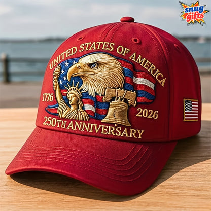 United States 250th Anniversary Eagle Patriotic Baseball Cap