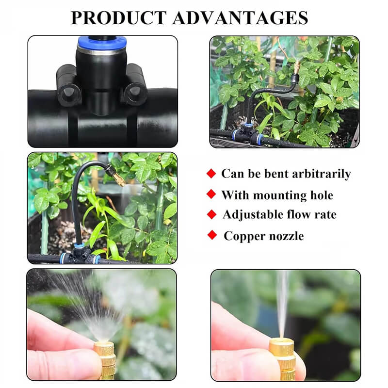 Drip Irrigation Kit with 360° Flexible Hose
